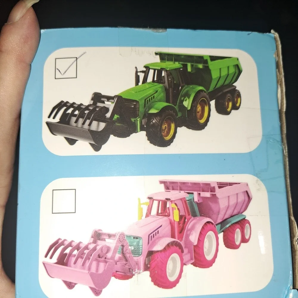 Funwee RC Farm Tractor Toy 1:24 Scale 2.4GHz 6-Channel Remote Control Farm Set